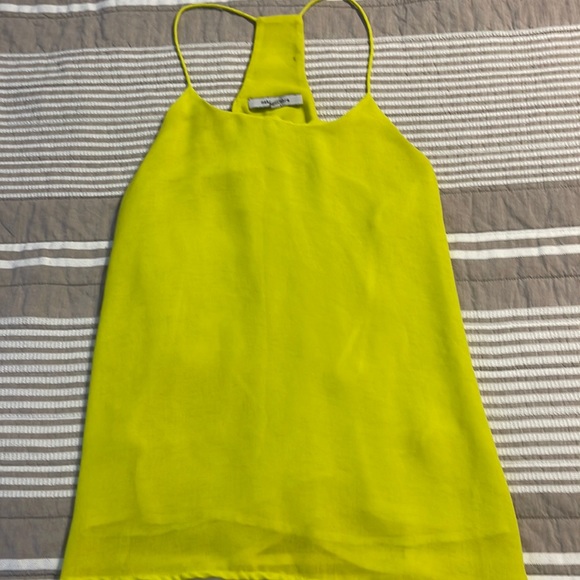 Naked Zebra Tops - Neon yellow tank